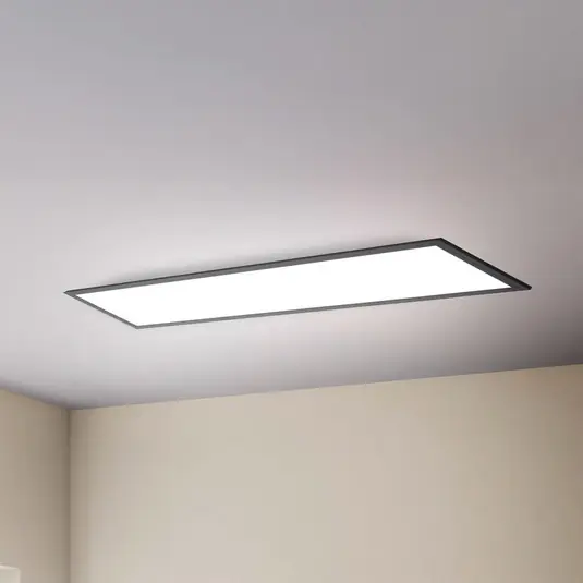 Prezzo Scontato Pannello LED Odin telecomando CCT, 100 x 25 cm, nero