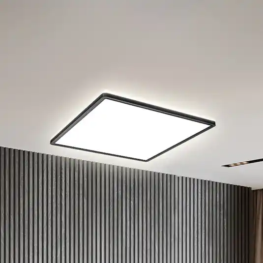Pannello LED Slim telecomando RGBW, 42 x 42 cm, nero, retroilluminazione Ultime Pezzi