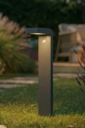 Offerta Del Giorno Prios Lampione a LED solare Aurino, nero, 75 cm, sensore
