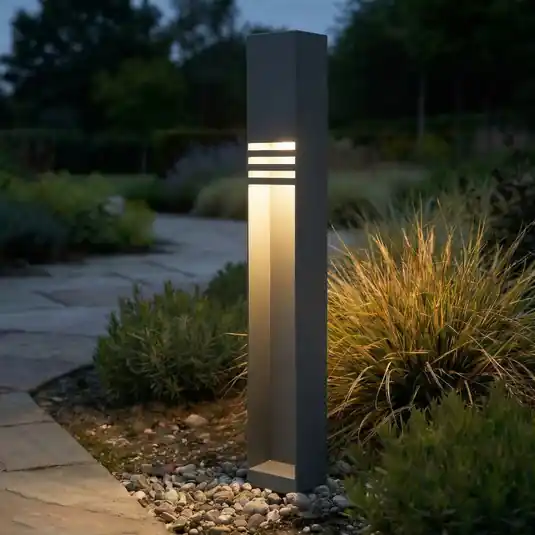 Non Perdere Lampione a LED Lucande Oxido, antracite, altezza 80 cm, IP44