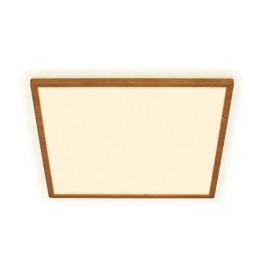 Plafoniera LED Tava Wood, 42 x 42 cm, plastica, 3.000 K Scelto Dai Clienti