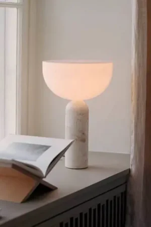 A Buon Prezzo NEW WORKS Lampada da tavolo Kizu Large, beige, marmo, E27