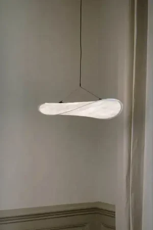 Must-Have Lampada LED a sospensione New Works Tense, Ø 55 cm, bianca, dimmerabile