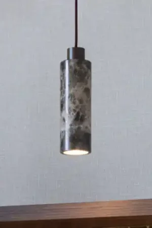 IT‘S ABOUT ROMI Lampada a sospensione Tivoli, marrone, marmo, 28 cm, GU10 Prezzo Basso