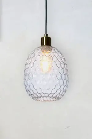 IT‘S ABOUT ROMI Lampada a sospensione Venice, ovale, trasparente, vetro, E27 Compra Online