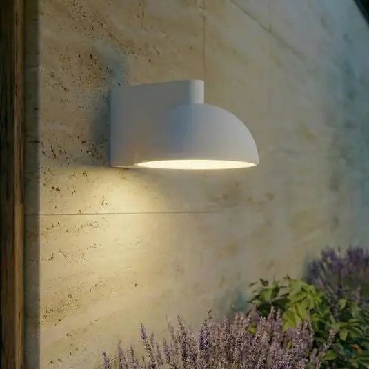 Applicazione da esterno LED Lucande Velira, grigio chiaro, metallo, IP54 Professionale