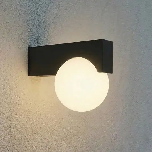 Applique da esterni LED Lucande Vijon, nera, CCT, IP44 Soddisfatti O Rimborsati