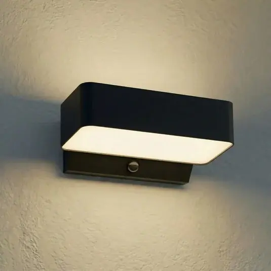 Applique da esterni LED Lindby Fando, antracite, con sensore, IP44 Ultime Pezzi