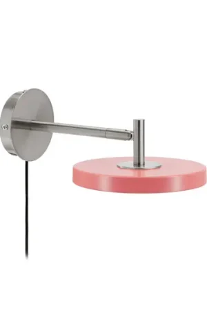 Applique a LED UMAGE Asteria Short, rosa, acciaio, con spina Reso Gratuito