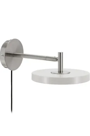 Applique a LED UMAGE Asteria Short, grigia, in acciaio, con spina Prezzo Conveniente