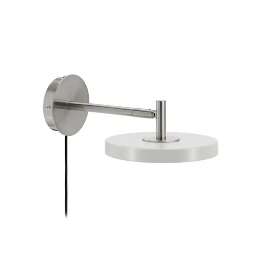 Applique a LED UMAGE Asteria Short, grigia, in acciaio, con spina Prezzo Conveniente
