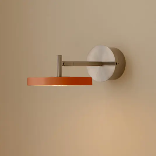 Applique a LED UMAGE Asteria Short, arancione, acciaio, collegamento diretto Prezzo Di Fabbrica