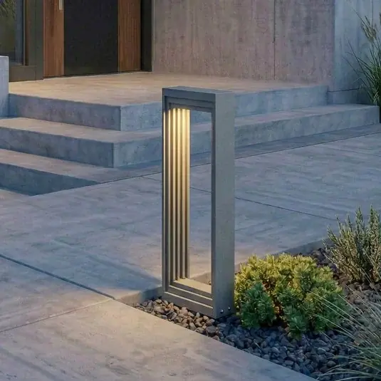 Lucande Lampioncino LED Ashkan, altezza 40 cm, antracite, IP65 Offerta Lampo