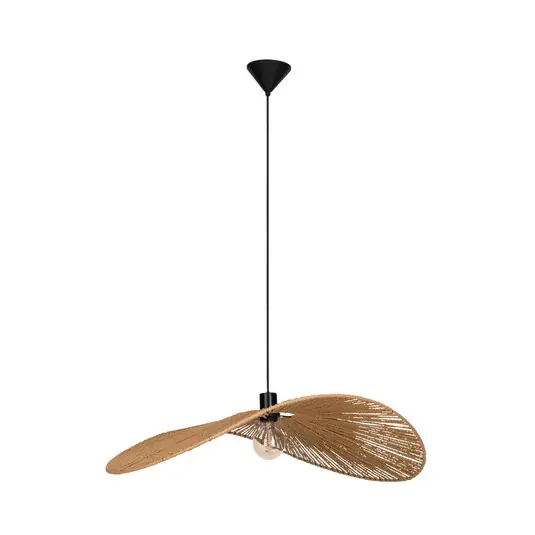 Lampada a sospensione Siruela, 80 x 60 cm, marrone, corda di carta, E27 Promozione