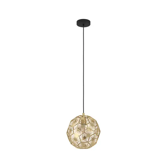 Compra Oggi Stesso Lampada a sospensione Skoura, color ottone, Ø 30 cm, acciaio, E27