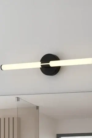 Applique a LED Ramola, nera, larghezza 60 cm, IP44, CCT Affare