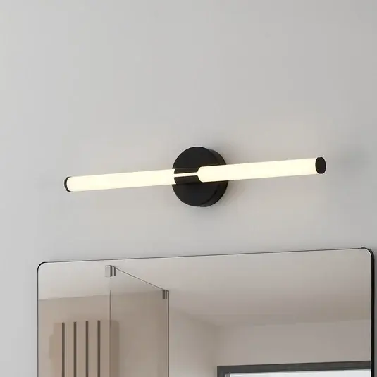 Applique a LED Ramola, nera, larghezza 60 cm, IP44, CCT Affare