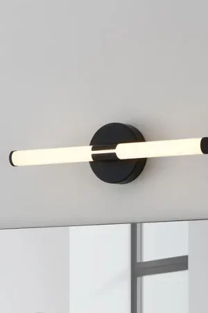 Applique a LED Ramola, nera, larghezza 45 cm, IP44, CCT Offerta Del Giorno