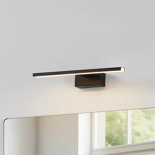 Applique a LED Conettilla, nera, larghezza 40 cm, IP44, CCT Compra Oggi Stesso