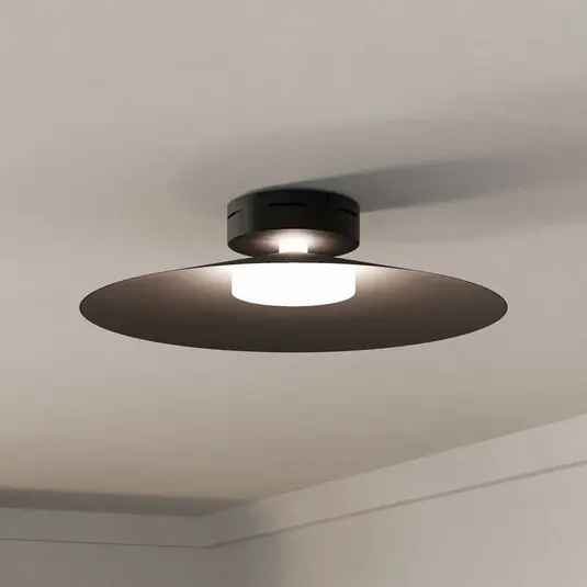 Ordina Subito Plafoniera LED intelligente Conomavilla-Z, nero Ø 45 cm CCT RGB