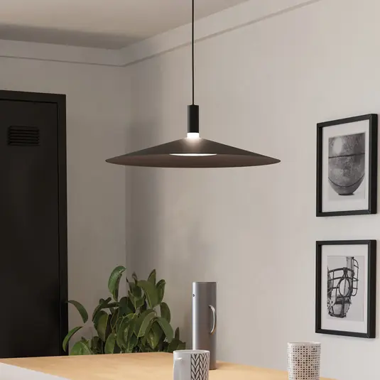 Prezzo Basso Lampada LED a sospensione Smart Conomavilla-Z, nera, Ø 45 cm CCT RGB