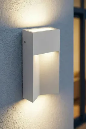 Applicazione da esterno LED Lucande Kaholo, grigio chiaro, CCT, IP44 Offerta Limitata