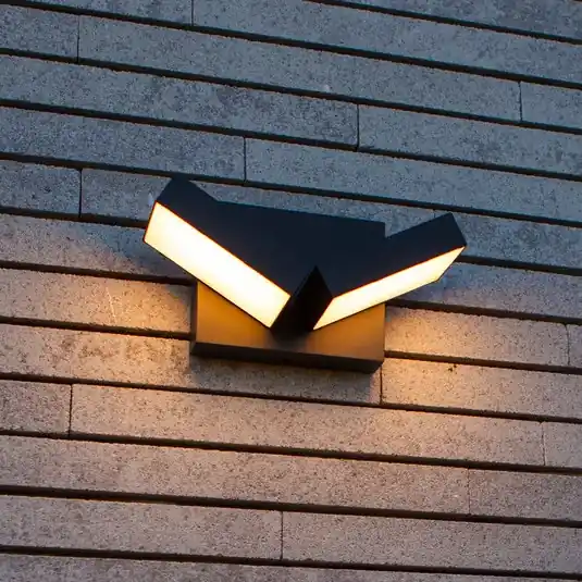 Prezzo Conveniente Applique da esterni LED TWISTO, grigio scuro, larghezza 15 cm, IP65