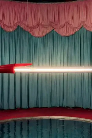 Lampada LED a sospensione SELETTI BIC, rossa, lunghezza 173 cm Ultime Pezzi