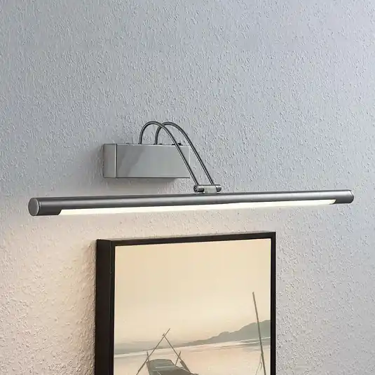 Quantità Limitata Lindby Lampada LED per quadri Mailine, 69 cm, nichel, interruttore