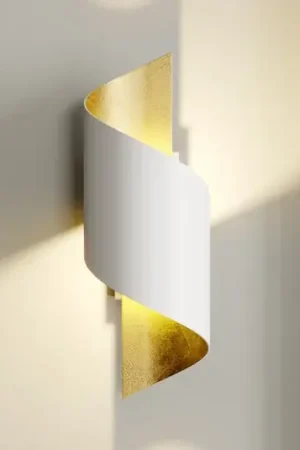 Applique Lindby Desirio, bianco/oro, 24 cm, metallo Ordina Subito