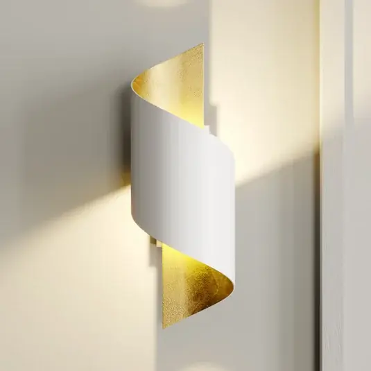 Applique Lindby Desirio, bianco/oro, 24 cm, metallo Ordina Subito