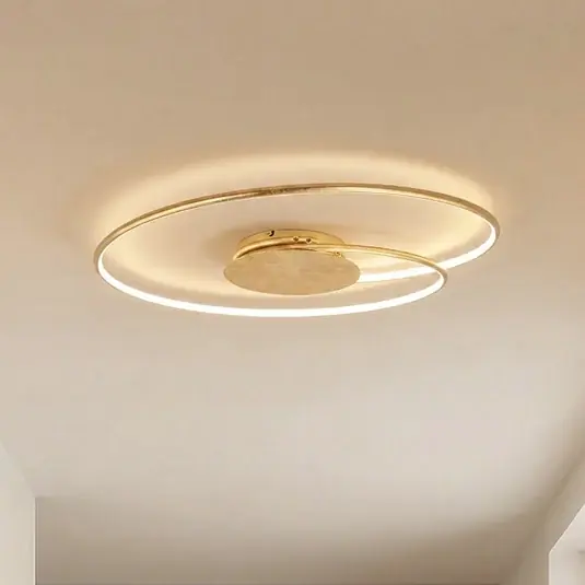Lindby plafoniera LED Joline, Ø 74 cm, color oro, metallo Promozione Esclusiva