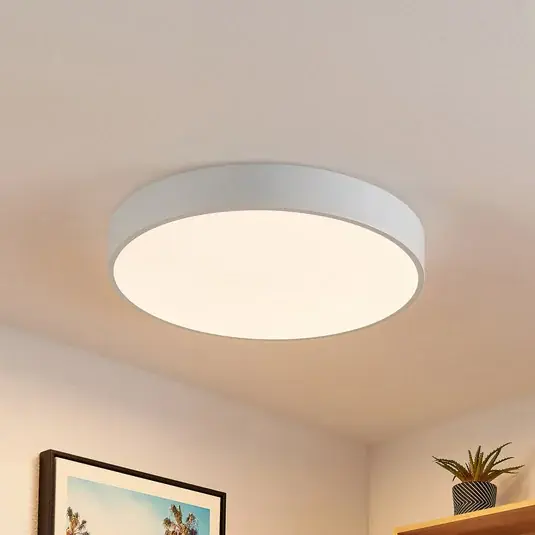 Quantità Limitata Plafoniera LED Lindby Simera, Ø 50 cm, bianco, metallo
