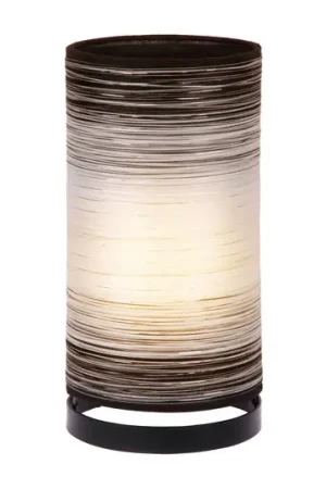 Lampada da tavolo Julie con fili avvolti, bianco Saldi