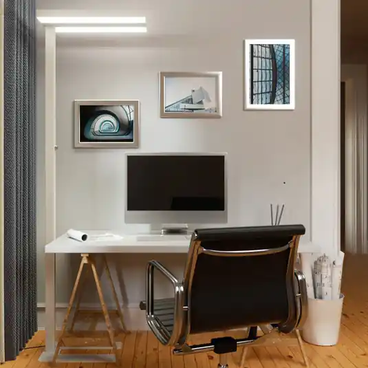 Lampada LED da pavimento Arcchio Logan Basic, bianca, 6.000 lm, dimmerabile Professionale