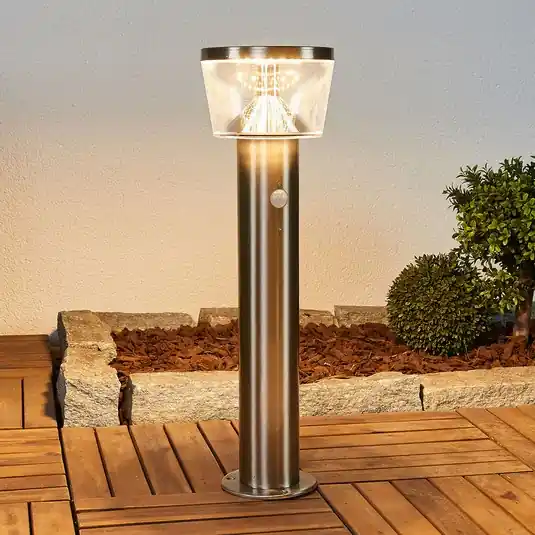 Lindby lampioncino LED solare Antje, rilevatore di movimento, IP44 Compra Oggi Stesso
