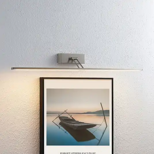 Novità Lucande Lampada LED per quadri Thibaud, 84 cm, nichel, alluminio