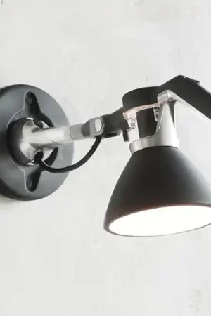 Bestseller Luceplan Fortebraccio spot parete Ø 11 cm, nero