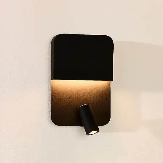 Nuova Collezione Boxer Applique a LED con faretto, nero