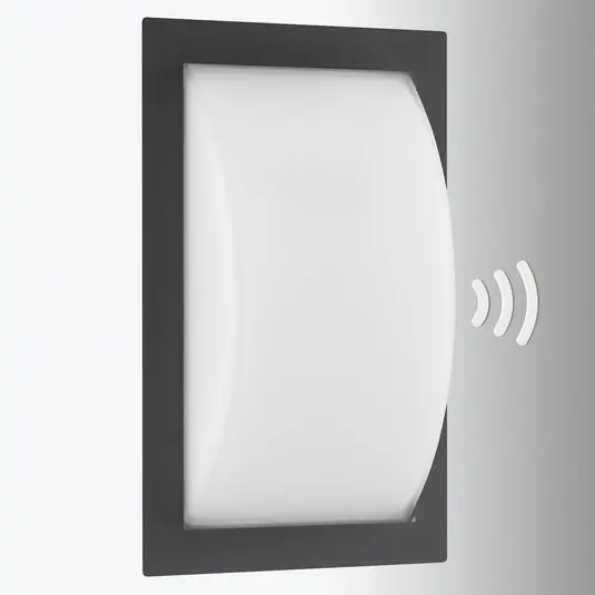 Prezzo Ridotto Applique da esterno Ivett, antracite, E27, rilevatore di movimento