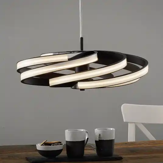 Decorativa lampada LED sospensione Zoya, nero Prezzo Scontato