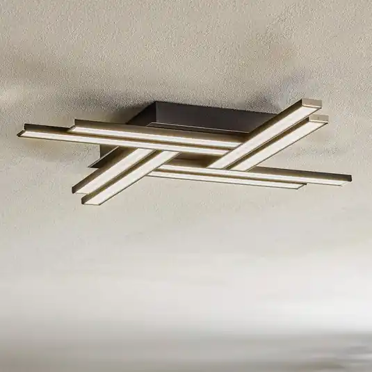 Promozione Esclusiva Plafoniera LED Largo 8 luci nero