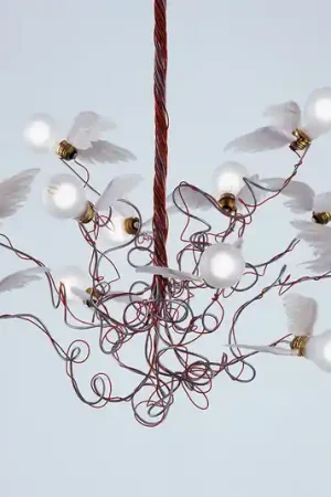 Pagamento Sicuro Ingo Maurer Birdie - LED sospensione, cavo rosso