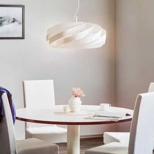 Di Tendenza Lampada a sospensione Vento, bianca, Ø 50 cm, metallo, E27