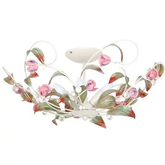 Plafoniera Rose come lampadario, 5 luci Ultime Pezzi