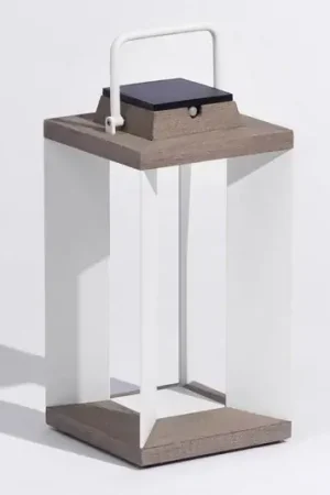 Lanterna solare Teckalu, Duratek/bianco, 45,5 cm Vendita Finale