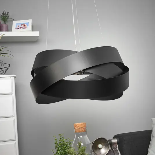 Esclusivo Lampada a sospensione Pura in nero, 60 cm, 8x G9