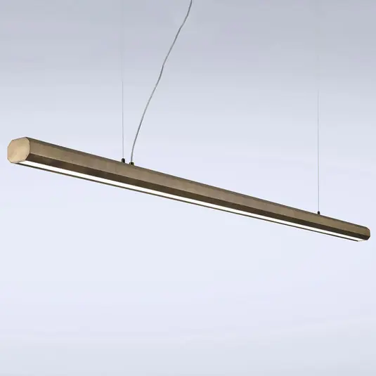 Must-Have Lampada a sospensione a LED Materica trave 200 cm ottone