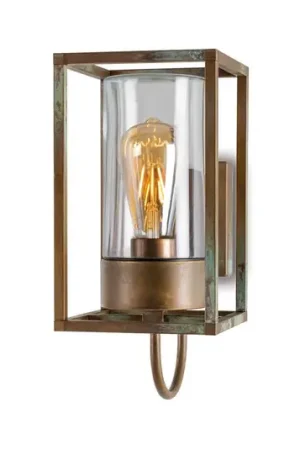 Promozione Applique da esterni Cubic³ 3362 ottone/traspar.
