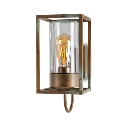 Promozione Applique da esterni Cubic³ 3362 ottone/traspar.